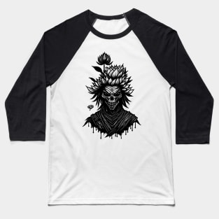 Lotus Skeleton Baseball T-Shirt